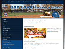 Tablet Screenshot of oaklawnbaseball.com